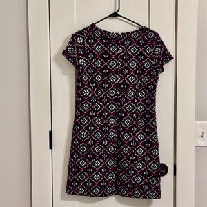 Loft Quilted short sleeved sheath dress, Size Small Petite